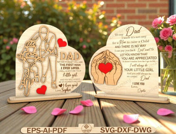Download Father Daughter Wooden Sign Laser Cut - Sign laser Collection