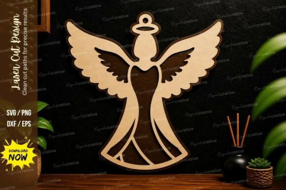 Download Angel Wings Laser Cut Wall Art SVG - Laser cut wall art svg Collection