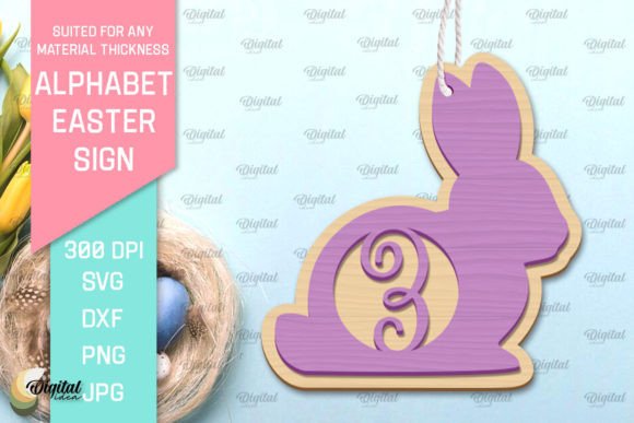 Download Alphabet Easter Sign Laser Cut. Letter Z - Sign laser Collection