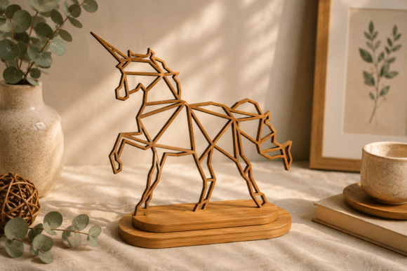Download Unicorn Line Art Laser Cut SVG - Unicorn Collection