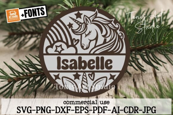 Download Unicorn Name Sign SVG Laser Cut File - Unicorn Collection