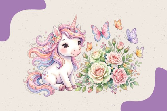 Download Cute Unicorn PNG, Pastel Rainbow Unicorn - Unicorn Collection