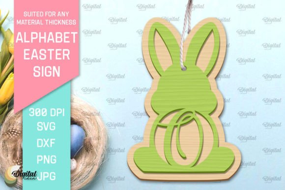 Download Alphabet Easter Sign Laser Cut. Letter O - Premium Resources