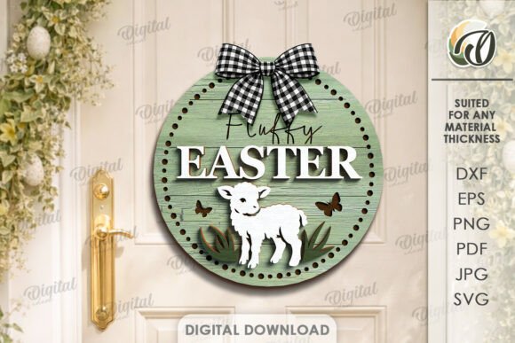Download Easter Round Sign Laser Cut - Sign laser Collection