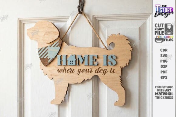 Download Pet Home Sign Laser Cut | Wall Decor SVG - Sign laser Collection