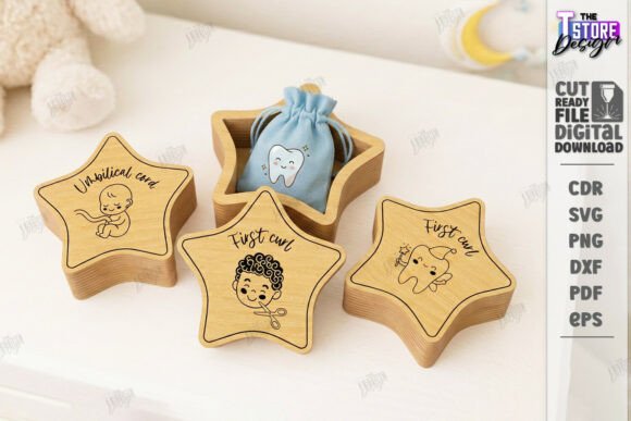 Download Baby Keepsake Memory Box Laser Cut | CNC - Baby Collection