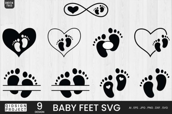 Download Baby Feet Svg, Baby SVG, Split Monogram - Baby Collection