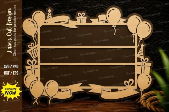 Download Birthday Celebration Name Sign Laser Cut - Sign laser Collection