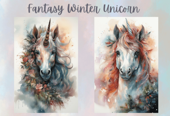 Download Fantasy Winter Unicorn Wall Art - Unicorn Collection