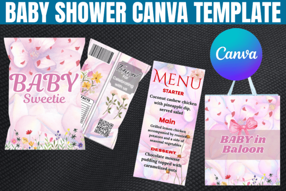 Download Baby in Bloom Baby Shower Canva Template - Baby Collection