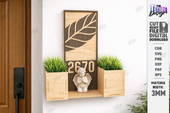 Download Modern House Number Sign Laser Cut | CNC - Sign laser Collection