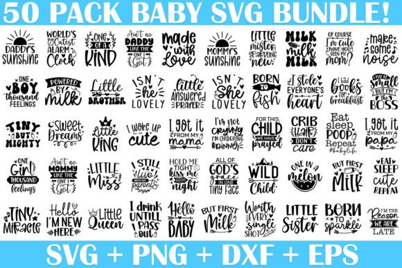 Download Baby Sayings SVG Bundle | Funny Baby SVG - Baby Collection