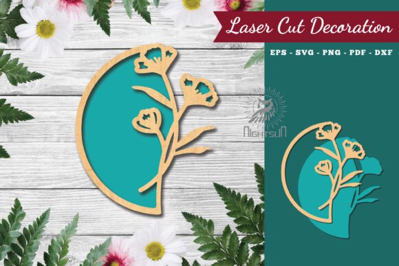Download Flower Sign Laser Cut Decoration 3 - Sign laser Collection