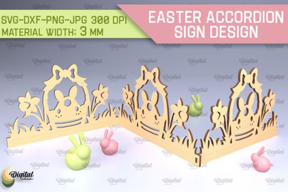 Download Easter Accordion Sign Laser Cut SVG - Sign laser Collection