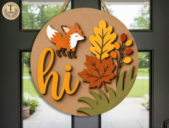 Download Fall Door Sign Laser Cut File SVG - Sign laser Collection