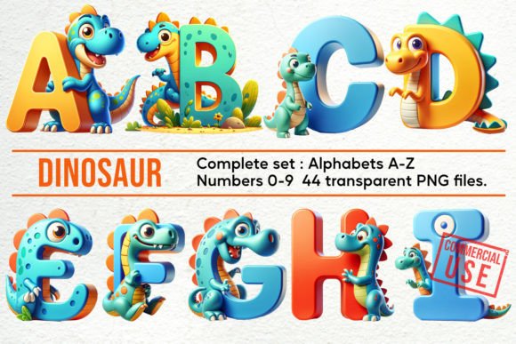 Download Baby Dinosaur Alphabet &amp; Number - Baby Collection