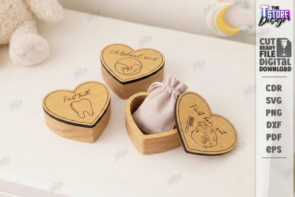 Download Baby Keepsake Memory Box Laser Cut | CNC - Baby Collection