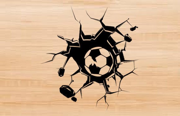 Download Sport Ball Smashed Through the Wall SVG - Premium Resources