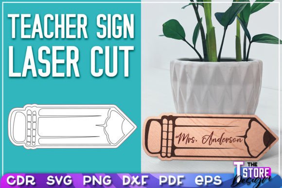 Download Teacher Sign Laser Cut SVG | School SVG - Sign laser Collection