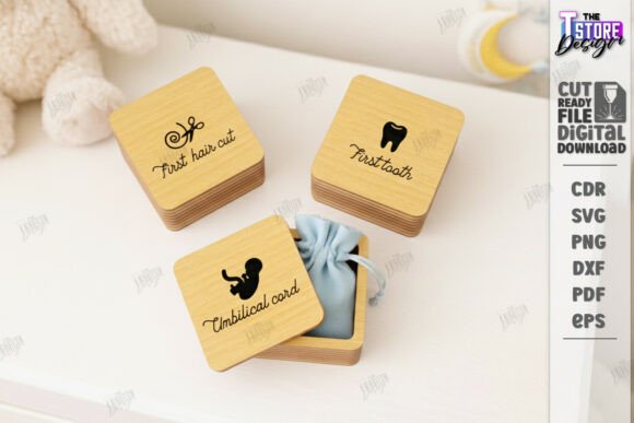 Download Baby Keepsake Memory Box Laser Cut | CNC - Baby Collection