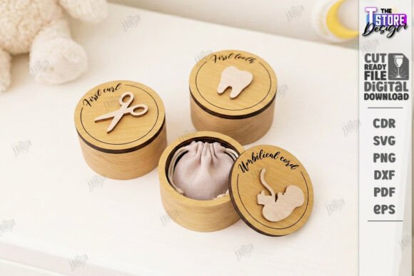Download Baby Keepsake Memory Box Laser Cut | CNC - Baby Collection