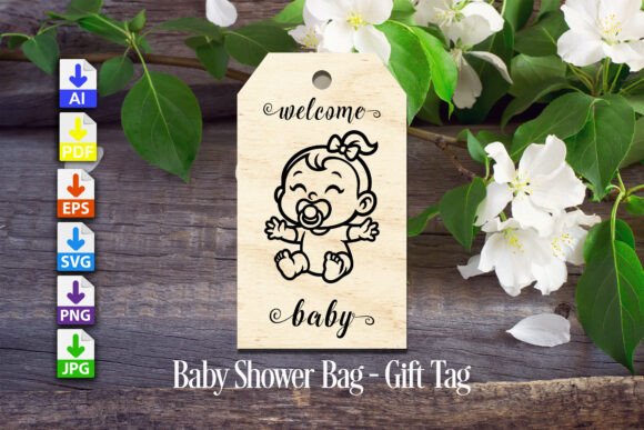Download Baby Shower Gift Tag Girl 3 - Baby Collection