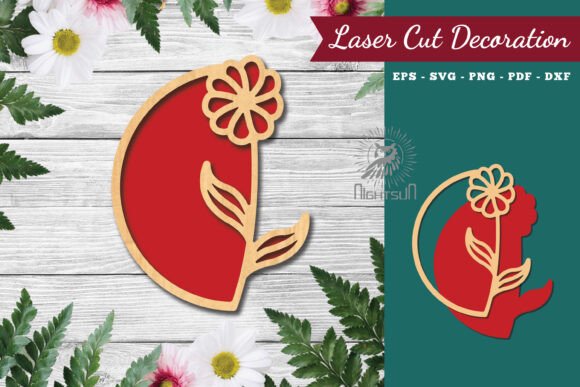 Download Flower Sign Laser Cut Decoration 6 - Sign laser Collection