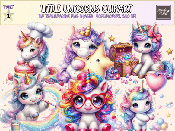 Download Little Unicorns Clipart - Unicorn Collection