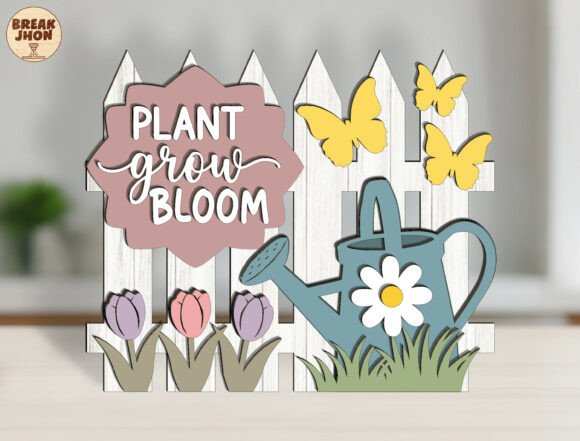 Download 3D Layered Garden Sign Laser Cut File - Sign laser Collection