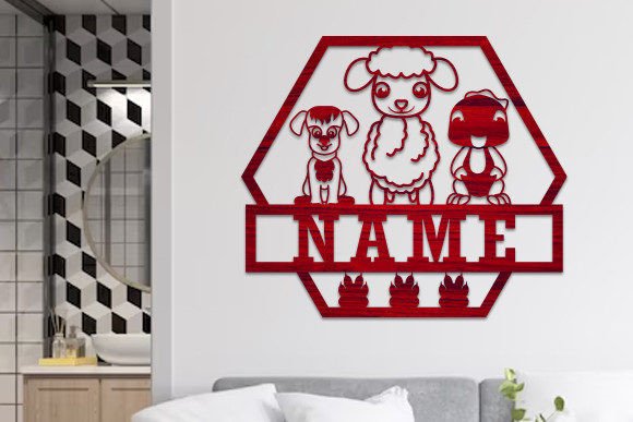 Download Farm Animals Name Sign Laser Cut Svg - Sign laser Collection