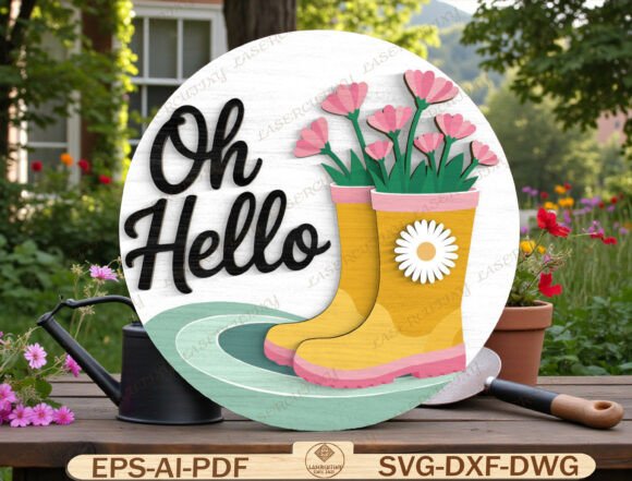 Download Garden Welcome Sign Laser Cut File - Sign laser Collection