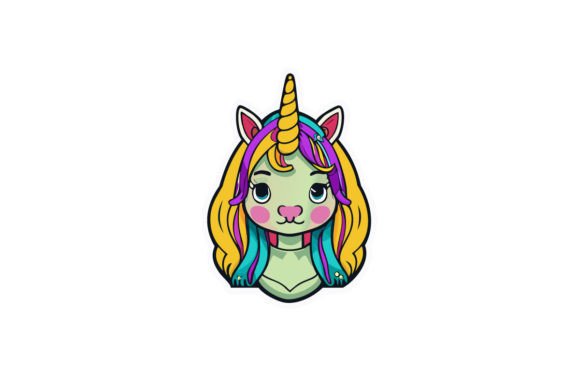 Download Cheerful Cartoon Unicorn - Unicorn Collection